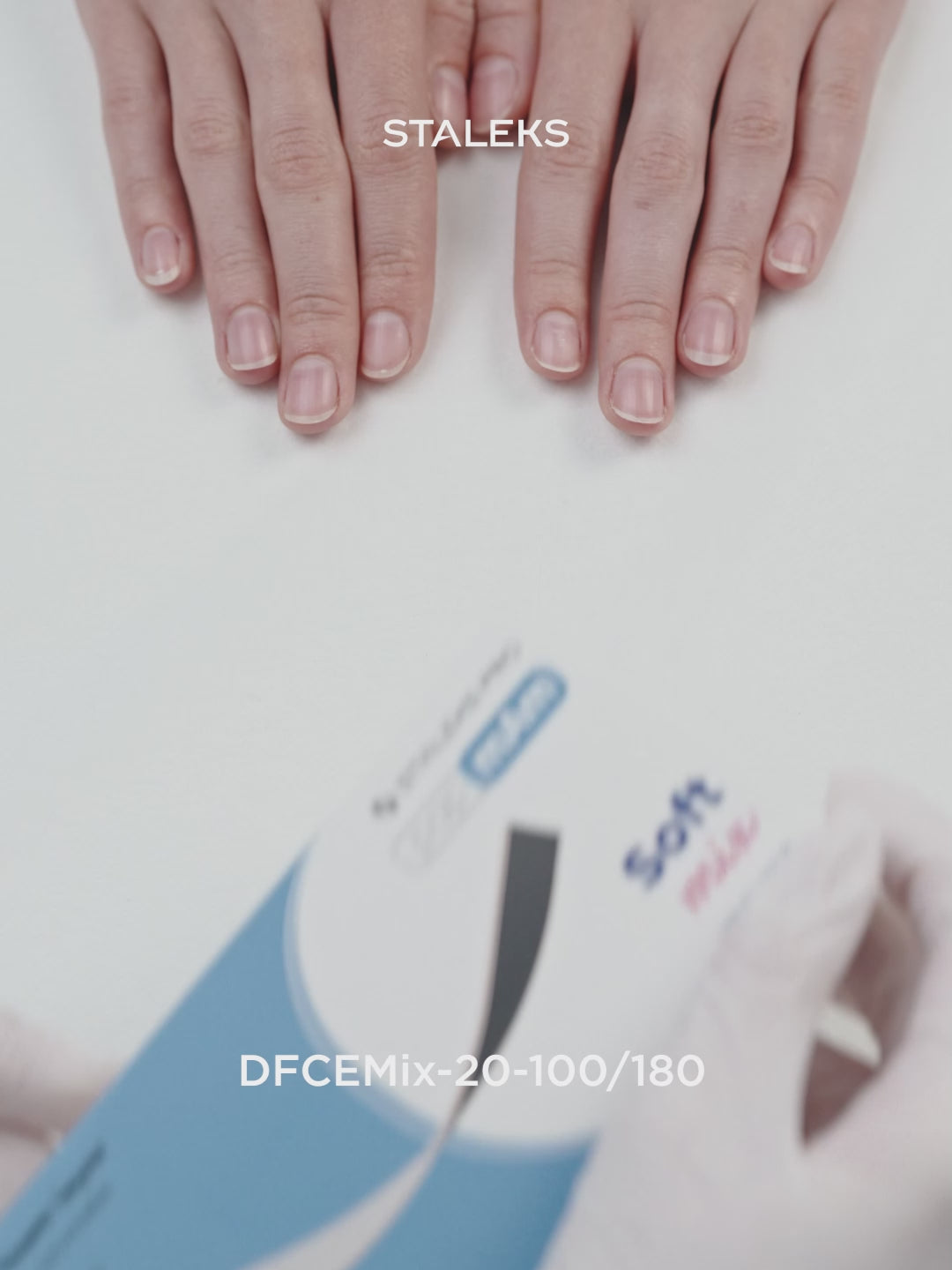 Load Video: STALEKS EXPERT 20  papmAm mix Double-sided nail files for straight base on soft foam layer, 100/180 grit (25 pcs)