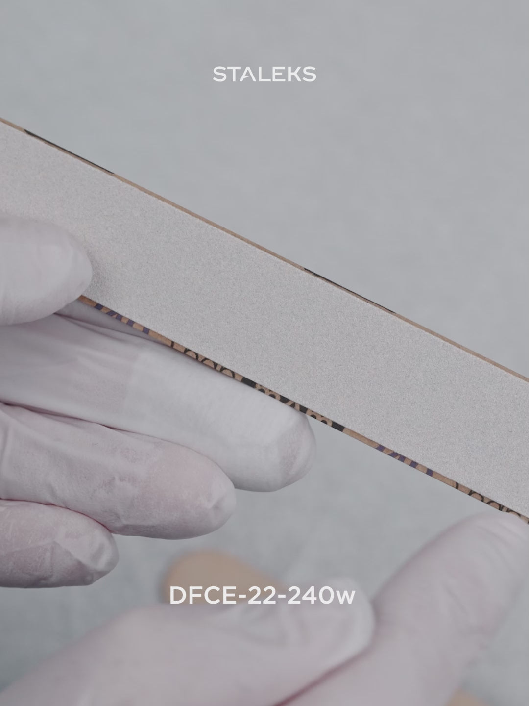 Load Video: STALEKS EXPERT 22 papmAm Nail files for straight base, 240 grit (50 pcs)