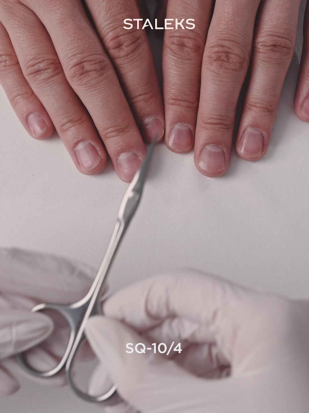 Load Video: STALEKS UNIQ 10 TYPE 4 Ballerina Professional cuticle scissors