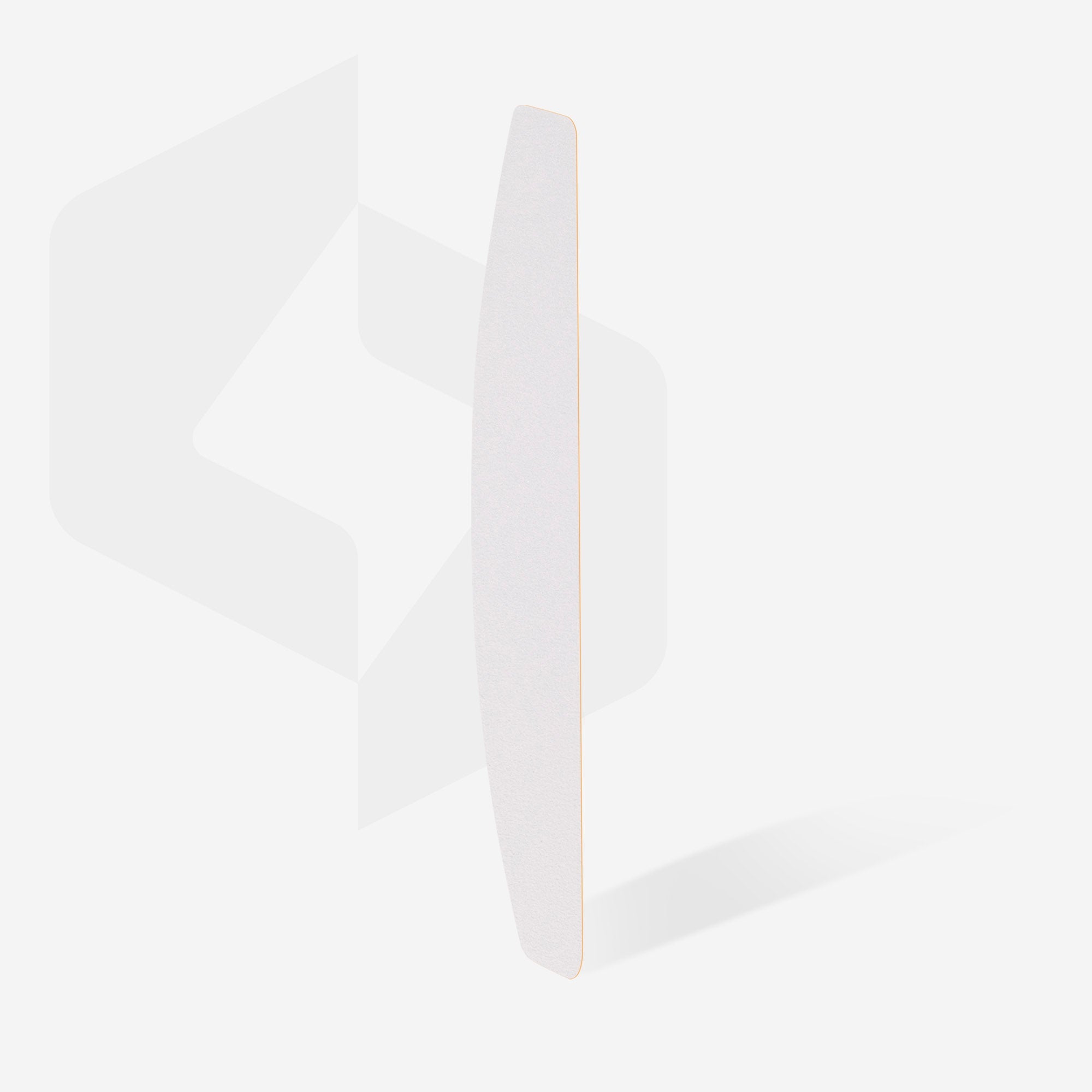 Archivos desechables blancos para lima de uñas en forma de media luna EXPERT 42 (50 piezas)